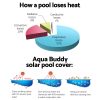 Aquabuddy Swimming Pool Cover Roller Reel Adjustable Solar Thermal Blanket – 40 M