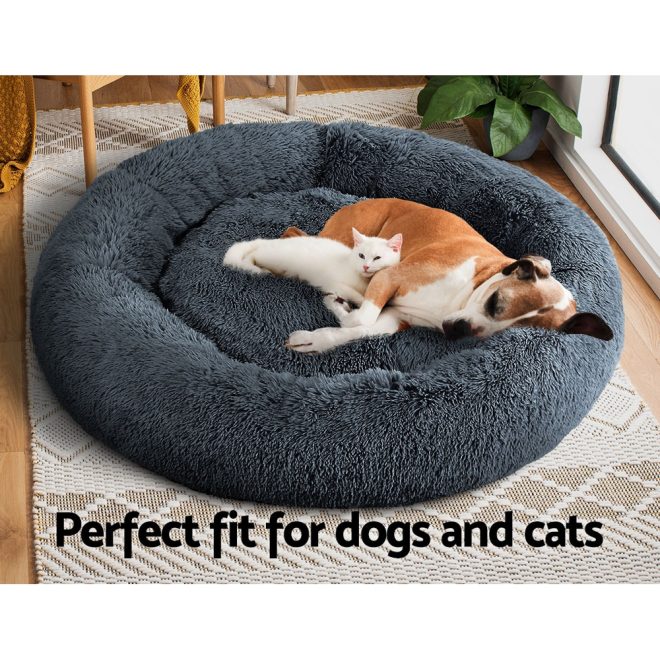 i.Pet Dog Bed Pet Bed Cat Extra Large – 110 cm, Dark Grey