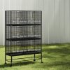 Bird Cage Large Aviary Cages Galvanised Parrot Stand Alone Wheels 175cm