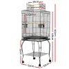 i.Pet Large Bird Cage with Perch – Black – Type 2