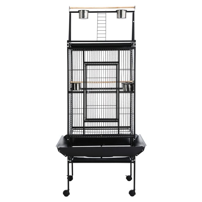i.Pet Bird Cage Pet Cages Aviary Large Travel Stand Budgie Parrot Toys – Type 4 – 173 cm