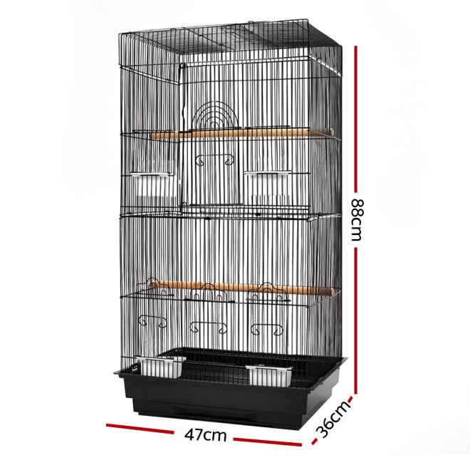i.Pet Bird Cage Pet Cages Aviary Large Travel Stand Budgie Parrot Toys – Type 5 – 88 cm