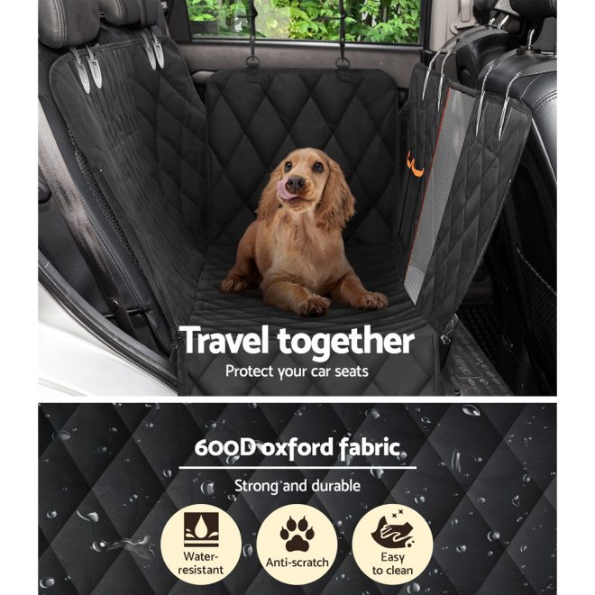 i.Pet Pet Car Seat Cover Dog Protector Hammock Back Waterproof Belt Non Slip Mat – 132×140 cm