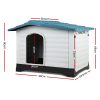 Dog Kennel Kennels Outdoor Plastic Pet House Puppy Extra Large XL Outside – Blue