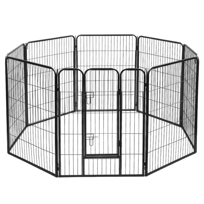 i.Pet Pet Playpen Dog Playpen 8 Panel Puppy Enclosure Fence Cage – 80×100 cm