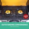 Devanti 3 Burner Portable Oven – Black and Yellow