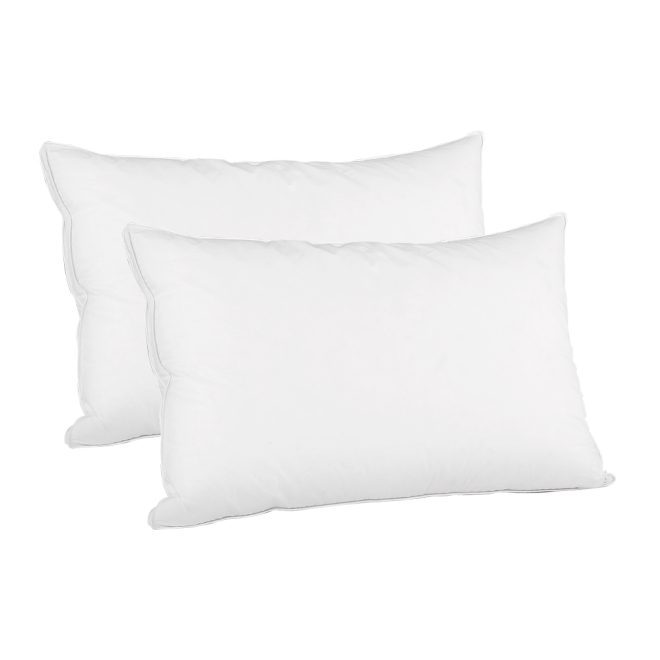 Giselle Bedding Duck Feather Down Twin Pack Pillow – 75×50 cm