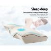Giselle Memory Foam Pillow Neck Pillows Contour Rebound Pain Relief Support – Beige