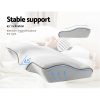 Giselle Memory Foam Pillow Neck Pillows Contour Rebound Pain Relief Support – Grey