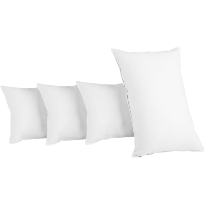 Giselle Bedding Set of 4 Medium & Firm Cotton Pillows – KING