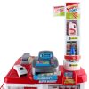 24 Piece Kids Super Market Toy Set – Red & White