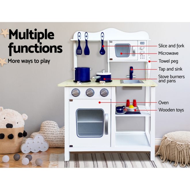 18 Piece Kids Kitchen Play Set – White