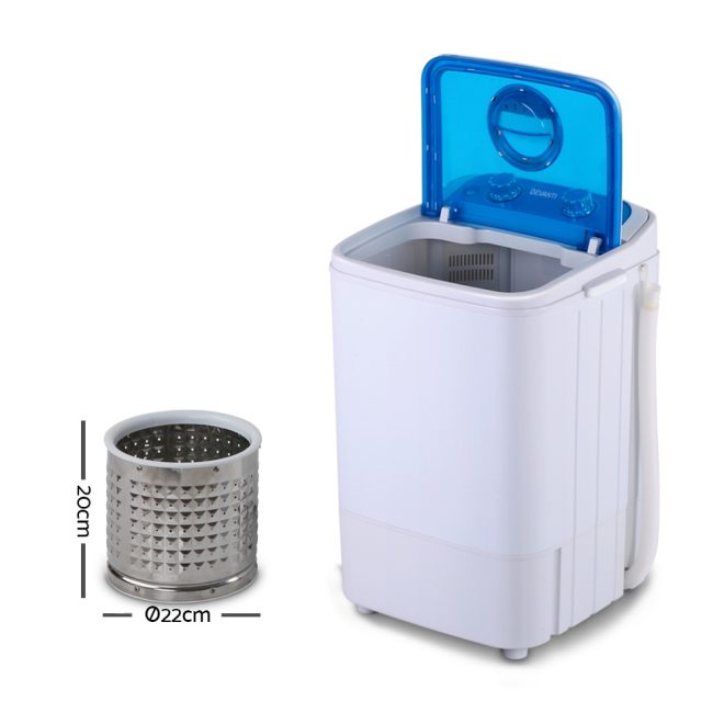 Devanti 4.6KG Mini Portable Washing Machine – Blue