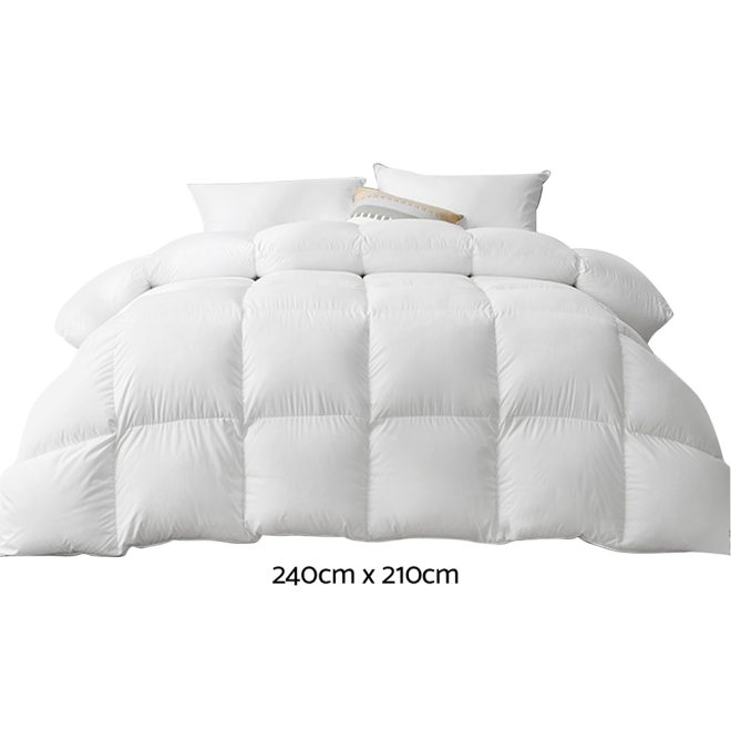 Giselle Bedding Goose Down Feather Quilt – KING, 700 GSM