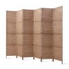 Artiss Room Divider Screen Privacy Timber Foldable Dividers Stand – Natural, 6 Panel