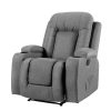 Artiss Electric Massage Chair Recliner Luxury Lounge Sofa Armchair Heat Leather – Grey
