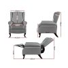 Recliner Chair Sofa Armchair Lounge Leather – Grey