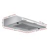 DEVANTI Fixed Range Hood Rangehood Stainless Steel Kitchen Canopy – 60 cm