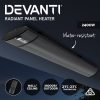 Devanti Electric Radiant Strip Heater Outdoor Panel Heater Bar Home Remote Control – 2400 W