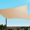Instahut Sun Shade Sail Cloth Shadecloth Rectangle Heavy Duty Sand Canopy – 2×4 m