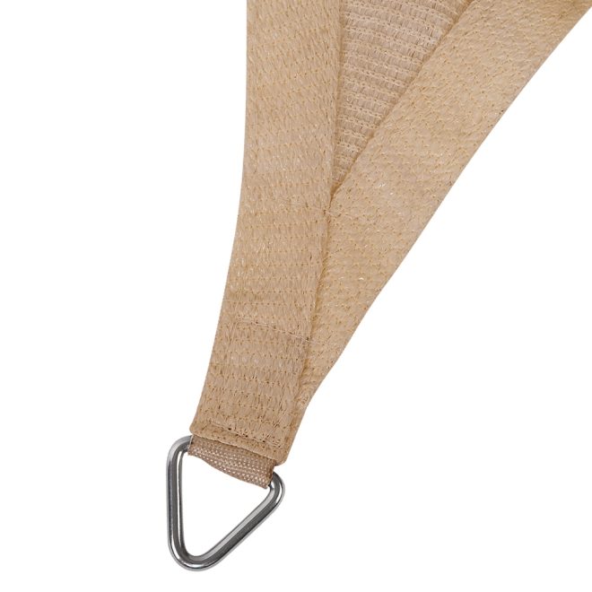 Instahut Waterproof Rectangle Shade Sail Cloth – Sand Beige – 3×6 m