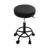 Round Salon Stool Stools Black Swivel Barber Hair Hydraulic Chairs Lift – 1