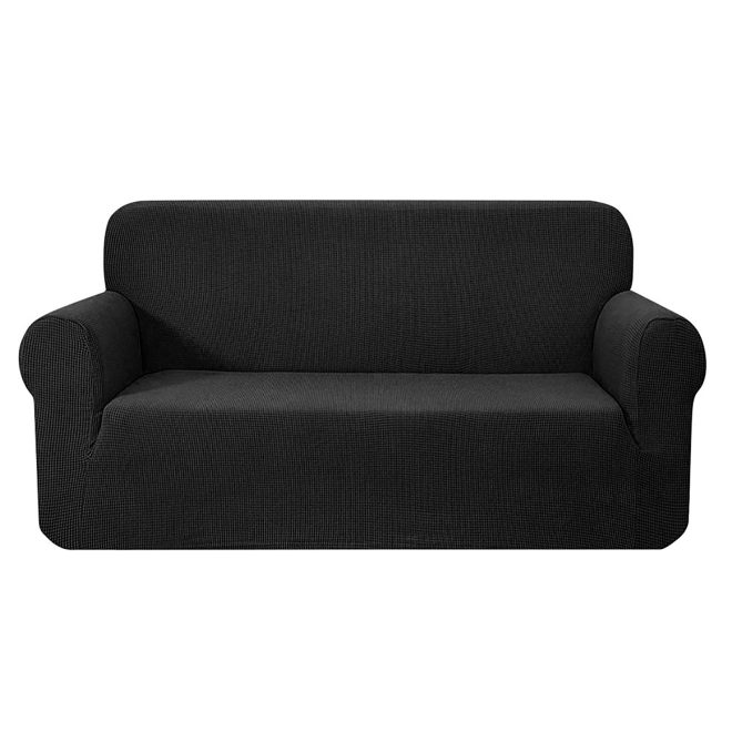 Artiss High Stretch Sofa Cover Couch Lounge Protector Slipcovers 3 Seater – Black