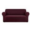 Artiss Sofa Cover Elastic Stretchable Couch Covers – Burgundy, 3 Seater