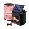 Giantz Electric Fence Energiser Solar Powered Energizer Charger + Tape – 500M-3KM