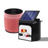 Giantz Electric Fence Energiser Solar Powered Energizer Charger + Tape – 1200M-8KM