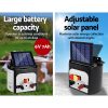 Giantz Solar Electric Fence Charger Energiser – 8 Km Coverage
