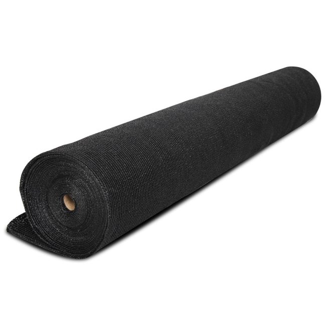 Instahut Shade Sail Cloth – 1.83×50 m, Black