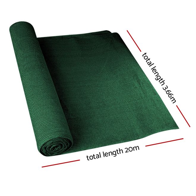 Instahut Shade Sail Cloth – 3.66×20 m, Green