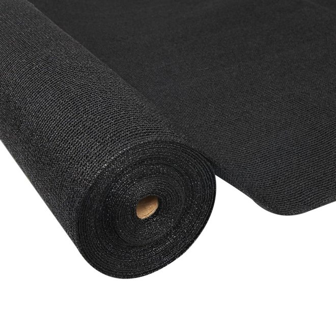 Instahut Shade Sail Cloth – 3.66×30 m, Black