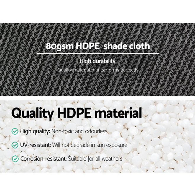 Instahut 30% UV Shade Cloth Shadecloth Sail Garden Mesh Roll Outdoor – 3.66×30 m, White