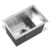 Cefito Stainless Steel Kitchen Sink Under/Top/Flush Mount Silver – 45x30x22 cm