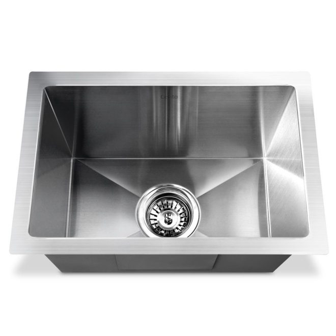 Cefito Stainless Steel Kitchen Sink Under/Top/Flush Mount Silver – 45x30x22 cm