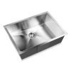 Cefito Stainless Steel Kitchen Sink Under/Top/Flush Mount Silver – 60x45x22 cm