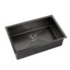 Cefito Stainless Steel Kitchen Sink Under/Top/Flush Mount Black – 70x45x22 cm