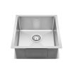 Cefito Stainless Steel Kitchen Sink Under/Top/Flush Mount Silver – 44x45x20.5 cm