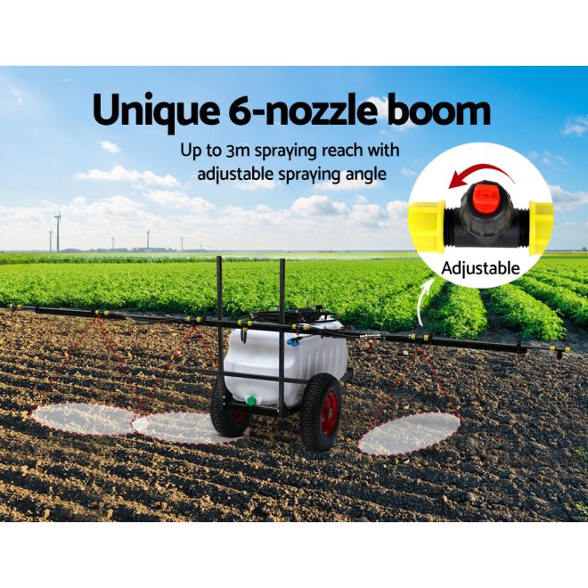 Giantz 100L Weed Sprayer – BOOM Size 3 m + With Trailer