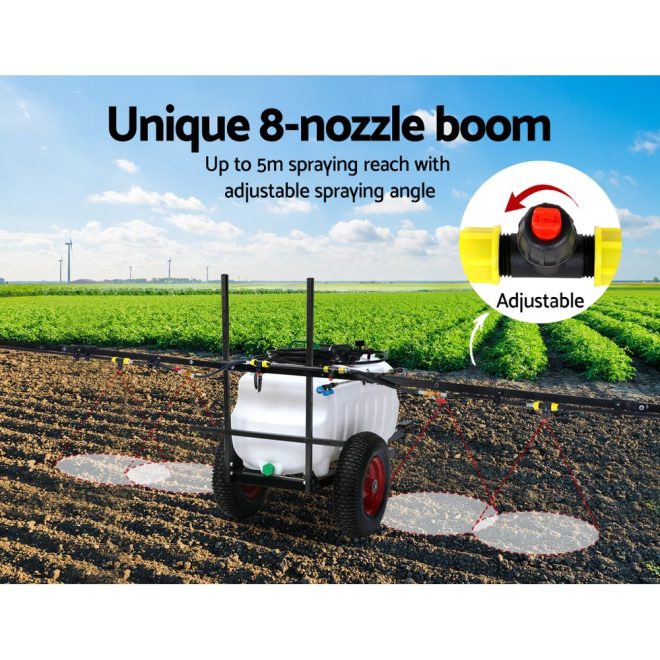 Giantz 100L Weed Sprayer – BOOM Size 5 m + With Trailer