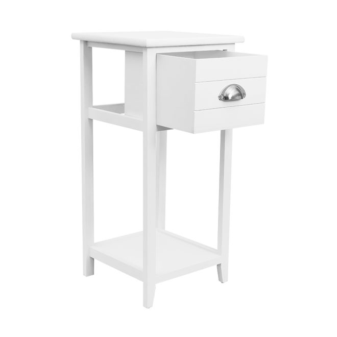 Artiss Bedside Table Nightstand Drawer Storage Cabinet Lamp Side Shelf Unit – White