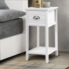 Artiss Bedside Table Nightstand Drawer Storage Cabinet Lamp Side Shelf Unit – White