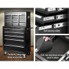 Giantz 14 Drawers Toolbox Chest Cabinet Mechanic Trolley Garage Tool Storage Box – Black