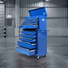 Giantz 14 Drawers Toolbox Chest Cabinet Mechanic Trolley Garage Tool Storage Box – Blue