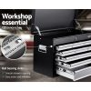 Giantz 9 Drawer Mechanic Tool Box Cabinet Storage – Black and Silver