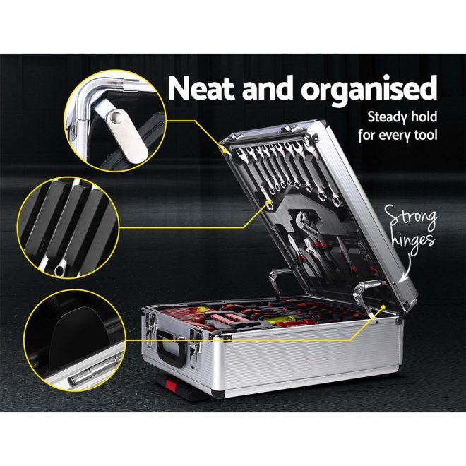 Tool Kit Trolley Case Mechanics Box Toolbox Portable DIY Set BK – 786 Pcs
