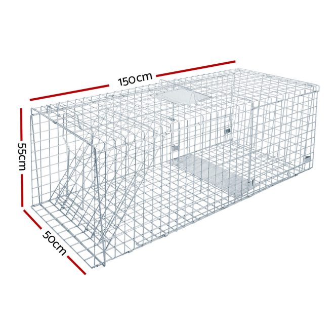Humane Animal Trap Cage  – Silver