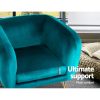 Artiss Armchair Lounge Arm Chair Sofa Accent Armchairs Chairs Couch Velvet – Green